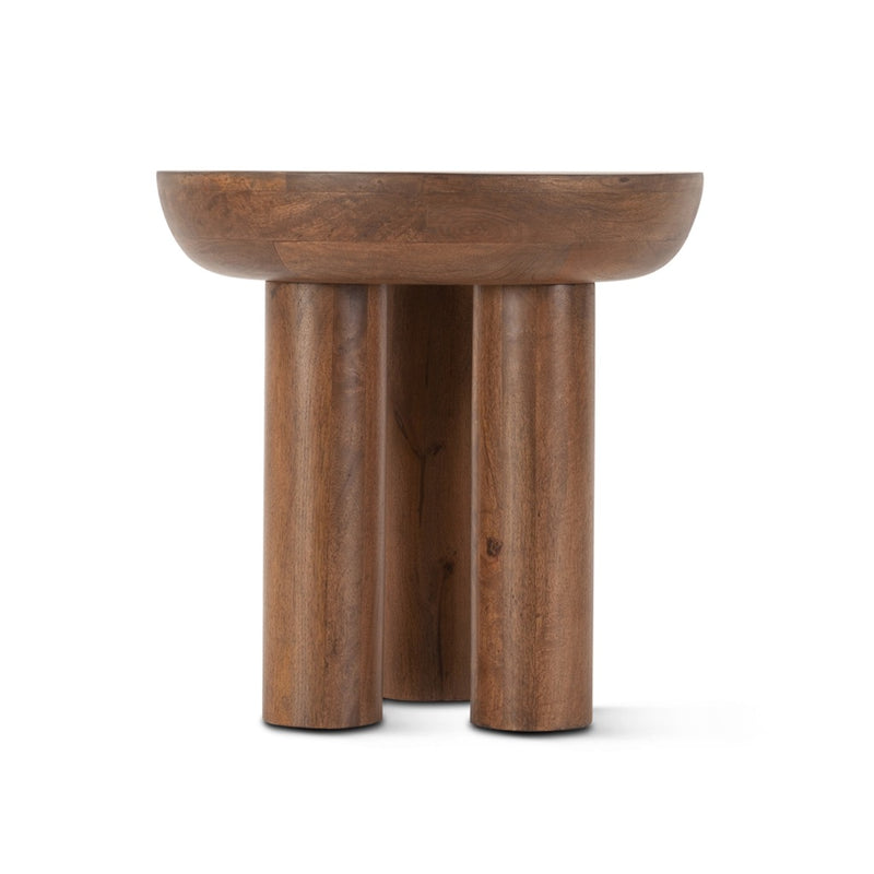 HTD Palermo Round Side Table - Acorn Brown – Artesanos Design Collection