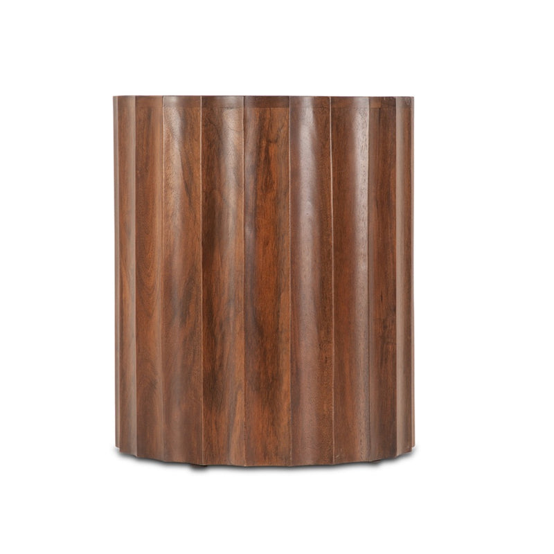 Palermo Round Side Table FPM-RST18WMRB side view 