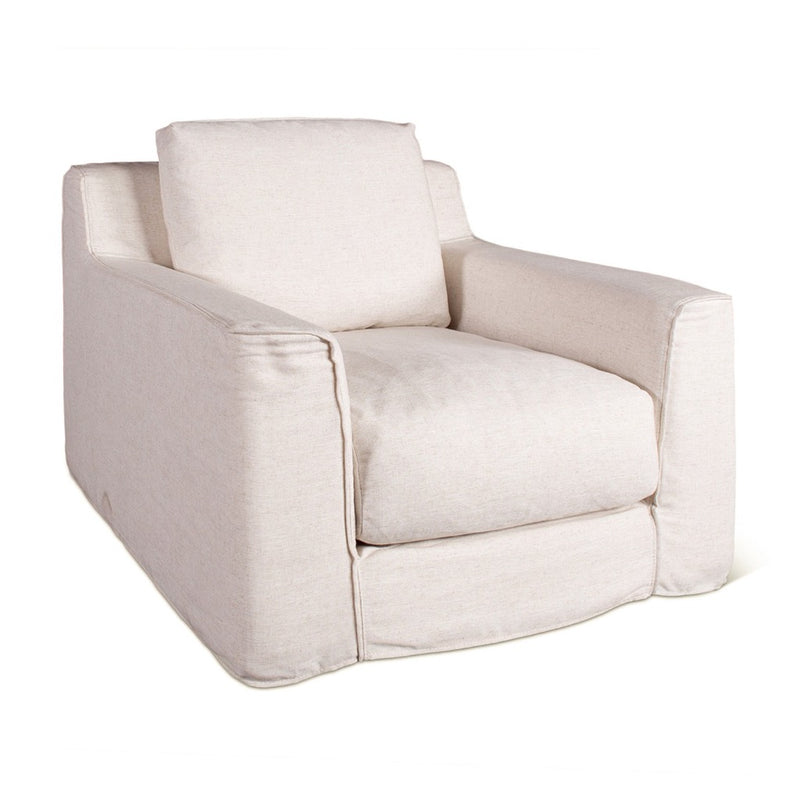 HTD Palladium Swivel Accent Chair angled view 