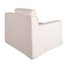 HTD Palladium Swivel Accent Chair angled back view 