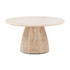 Palm Springs Marble Coffee Table Front Facing View FPA-CT36-MOD-WM