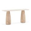 Palm Springs Marble Console Table Angled View Home Trends & Design