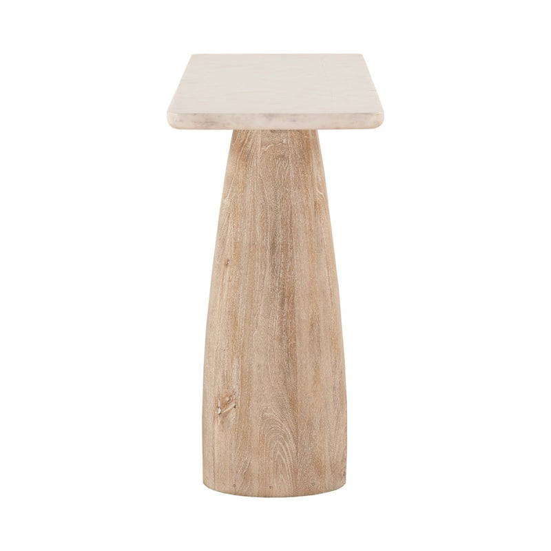 Palm Springs Marble Console Table Side View Home Trends & Design