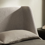 Four Hands Paloma Bed Sattley Fog Headboard Staged View