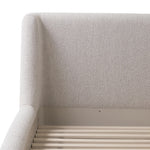 Four Hands Paloma Bed Sattley Fog Curved Upholstered Headboard