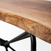 Mercana Papillion Dining Bench live edge detail