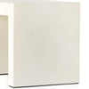 Parish End Table White Concrete Angled Side View 104574-005
