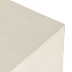 Parish End Table White Concrete Back Corner Detail 104574-005