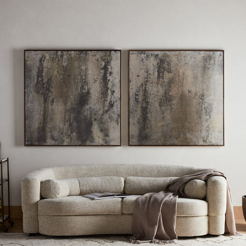 Penumbra Diptych by Matera Staged View in Living Room Four Hands