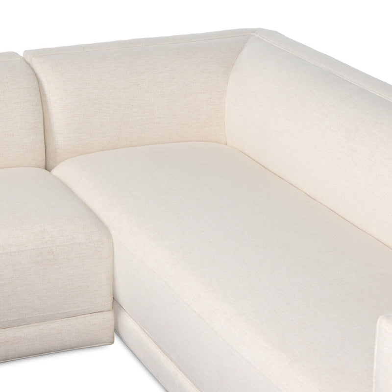 Four Hands Phillip 2-Piece Sectional LAF seat bench view 