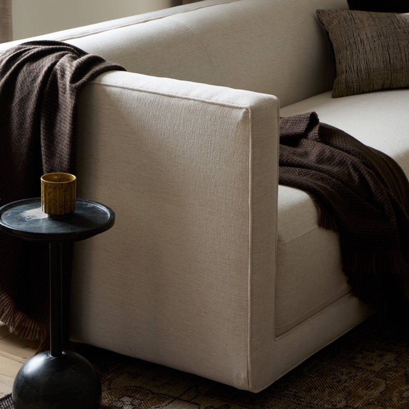 Four Hands Phillip 2-Piece Sectional staged arm view 