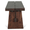 HTD Piedmont Bench Coffee Bean Side View FPD-BN79CB