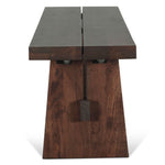 HTD Piedmont Bench Coffee Bean Side View FPD-BN79CB