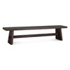 HTD Piedmont Bench Coffee Bean Angled View FPD-BN79CB