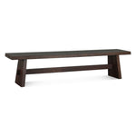 HTD Piedmont Bench Coffee Bean Angled View FPD-BN79CB