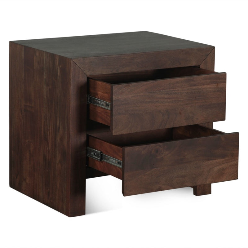 HTD Piedmont Nightstand angled open drawer view 