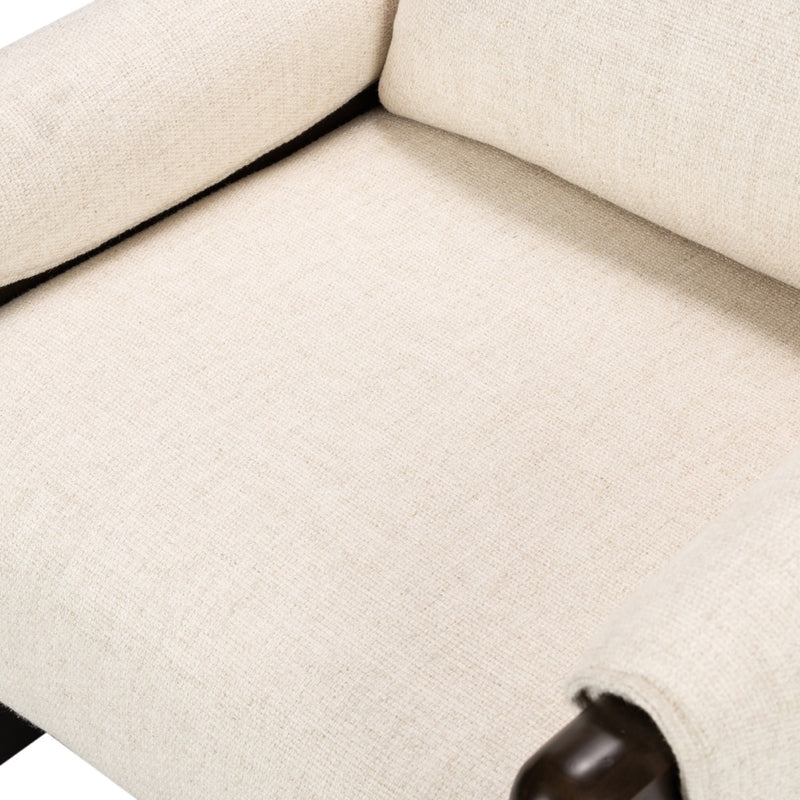 Four Hands Pierre Chair Thames Cream Performance Fabric Seating
