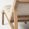 Mercana Pierre Lounge Chaise wooden frame view 