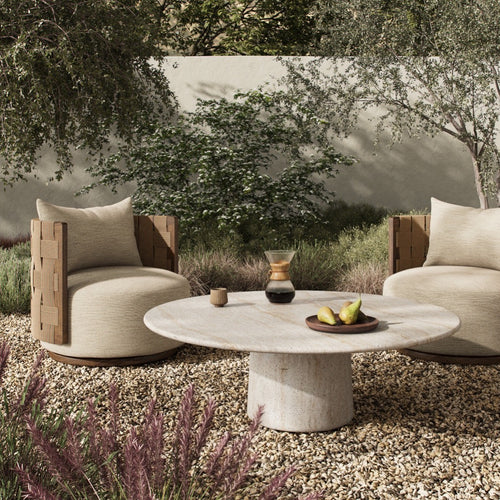 Poole Outdoor Coffee Table - Textured Sand Concrete