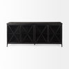 Mercana Poppy Sideboard Black Metal Front Facing View