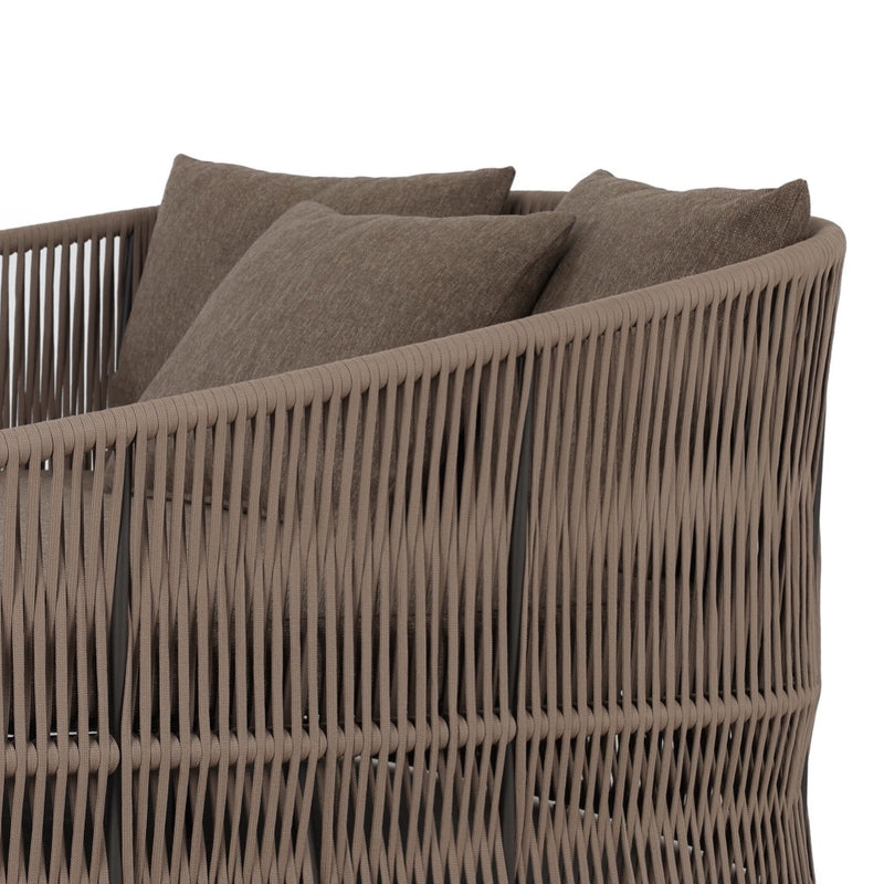 Porto Outdoor Daybed 227910-003 khaki rope side