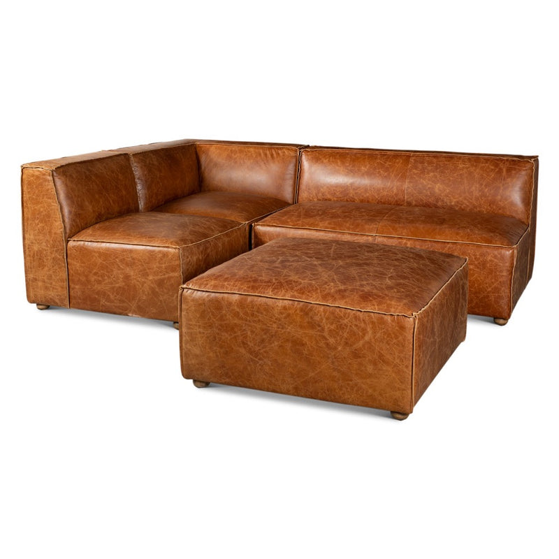 HTD Portofino Loft Sectional Sofa angled full view 
