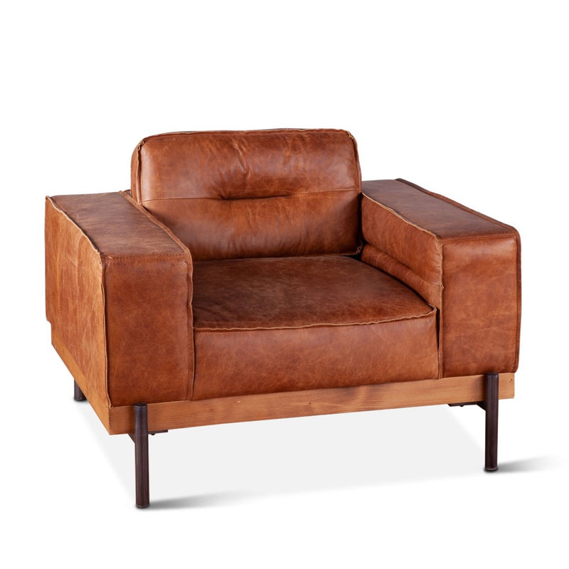 HTD Portofino Modern Accent Chair angled view 