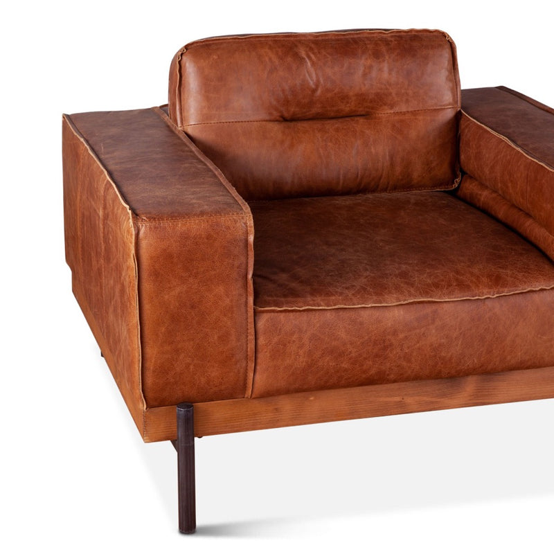 HTD Portofino Modern Accent Chair angled front view 