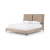 Potter Bed King Antwerp Taupe Angled View 106124-021