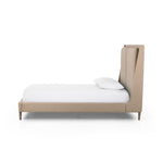 Potter Bed Queen Antwerp Taupe Side View Four Hands