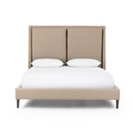 Potter Bed Queen Antwerp Taupe Front Facing View 106124-022