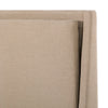 Potter Bed Queen Antwerp Taupe Performance Fabric Headboard Four Hands