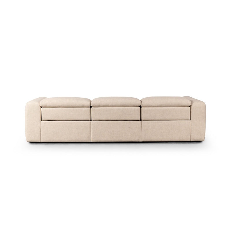 Four Hands Radley Power Recliner 3-Piece Sectional back view