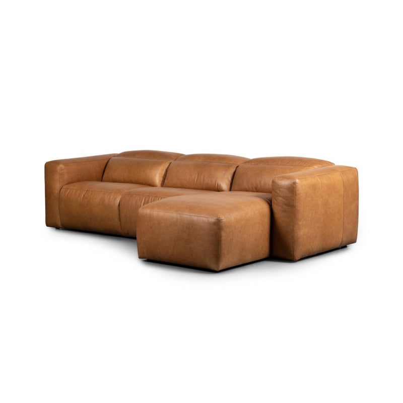 Radley Power Recliner 3-Piece Sectional W/ Chaise - Sonoma Butterscotch