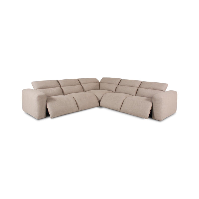 Four Hands Radley Power Recliner Sectional front reclined view