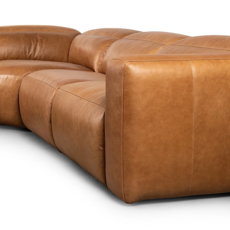 Four Hands Radley Power Recliner Sectional side arm view