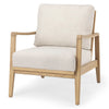 Mercana Raeleigh Accent Chair Cream Angled View 69990