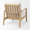 Mercana Raeleigh Accent Chair Cream Angled Back View