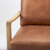 Mercana Raeleigh Accent Chair Tan Faux Leather Seating