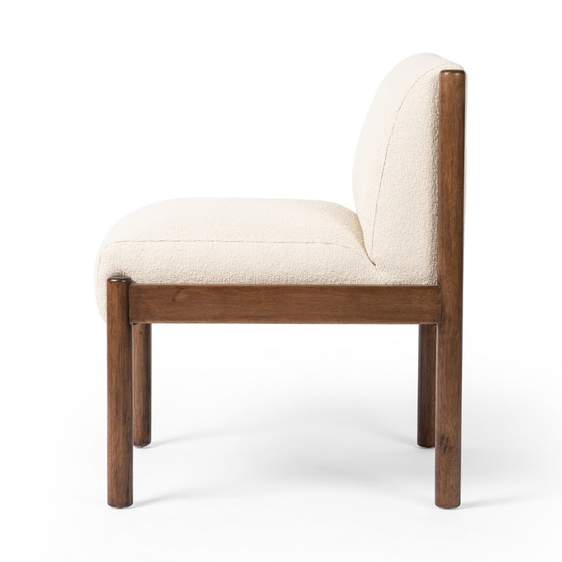 Four Hands Redmond Dining Chair Fiqa Boucle Light Taupe Side View