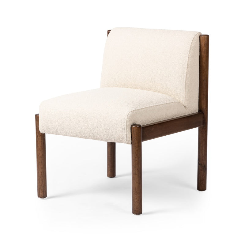 Redmond Dining Chair Fiqa Boucle Light Taupe Angled View 235988-002
