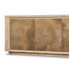 Four Hands Redondo Media Console oxidized metal door fronts