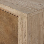 Four Hands Redondo Media Console front corner wood frame