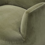 Reed Swivel Chair Sapphire Khaki Seat Cushion and Armrest Four Hands