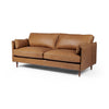 Reese Sofa Palermo Cognac Angled View Four Hands