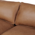 Reese Sofa Palermo Cognac Top Grain Leather Back Pillows 100061-007