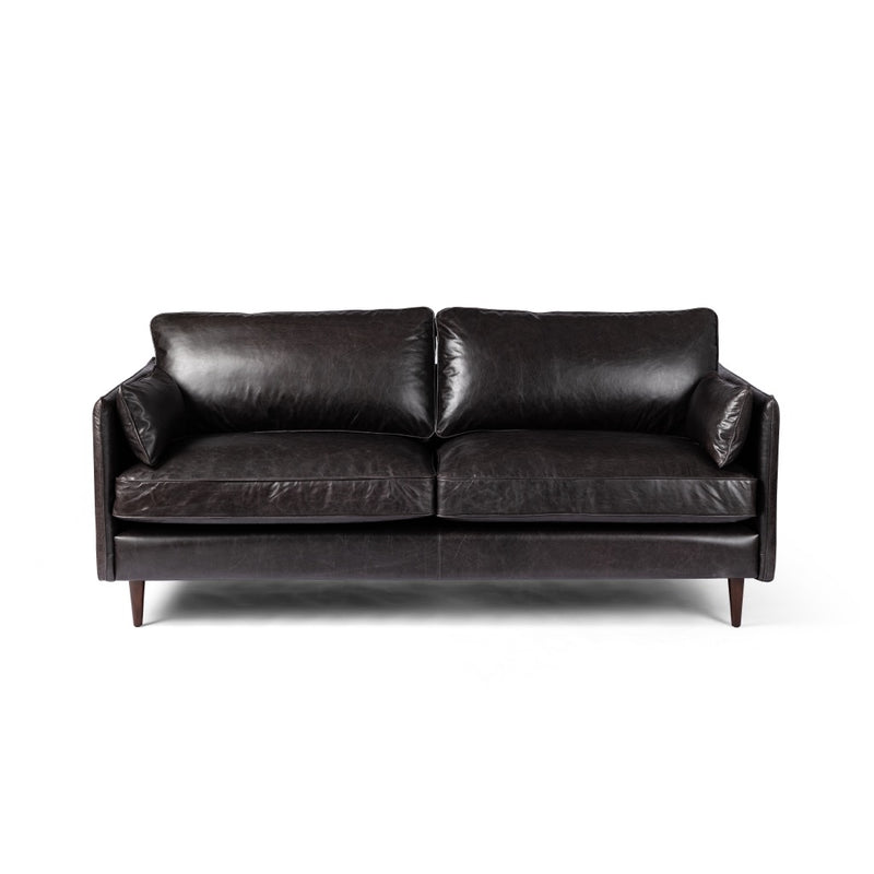 Four Hands Reese Sofa Sonoma Black Front Facing View
