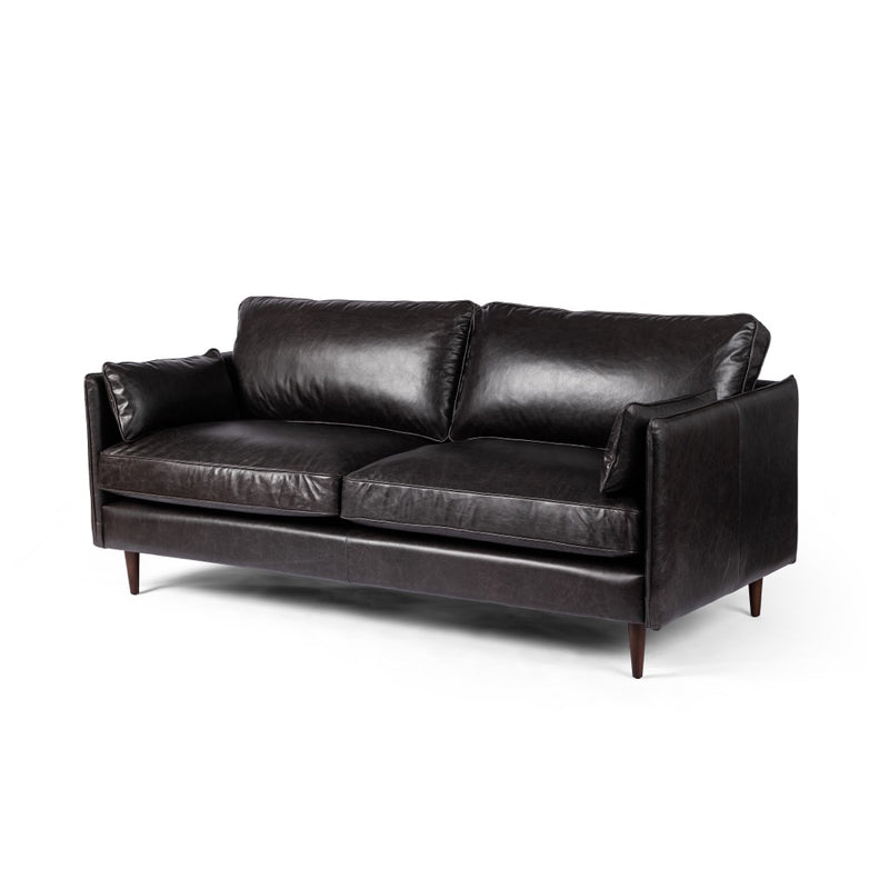 Reese Sofa Sonoma Black Angled View Four Hands
