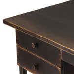 Four Hands Reign Desk Distressed Walnut Desk Top Detail 232718-003