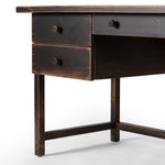 Four Hands Reign Desk Distressed Walnut Side Low Angle Four Hands